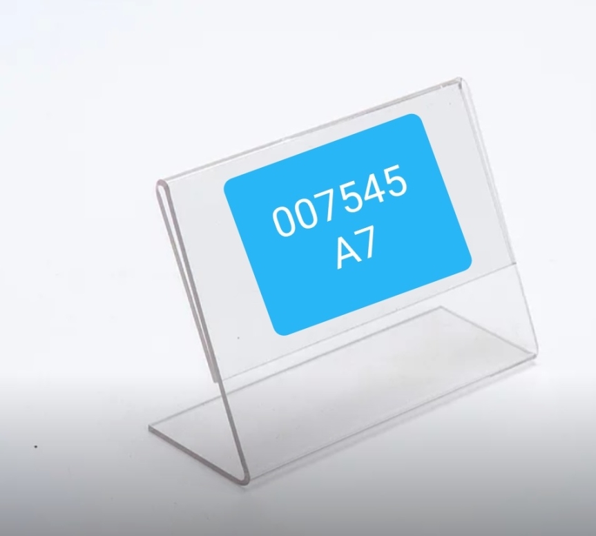 מעמד כרטיס A7 פרספקס 85/100 מ"מ 1/10