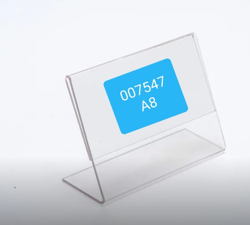 מעמד כרטיס A8 פרספקס 60/75 מ"מ 1/10