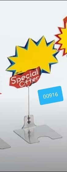 מעמד כרטיס 7 ס"מ בסיס נירוסטה טבעתי 1/20