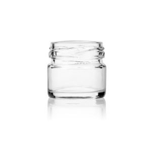 צנצנת זכוכית קטנטנה 30 מ"מ (ארק) מכסה בנפרד(43) ( חריג15 )