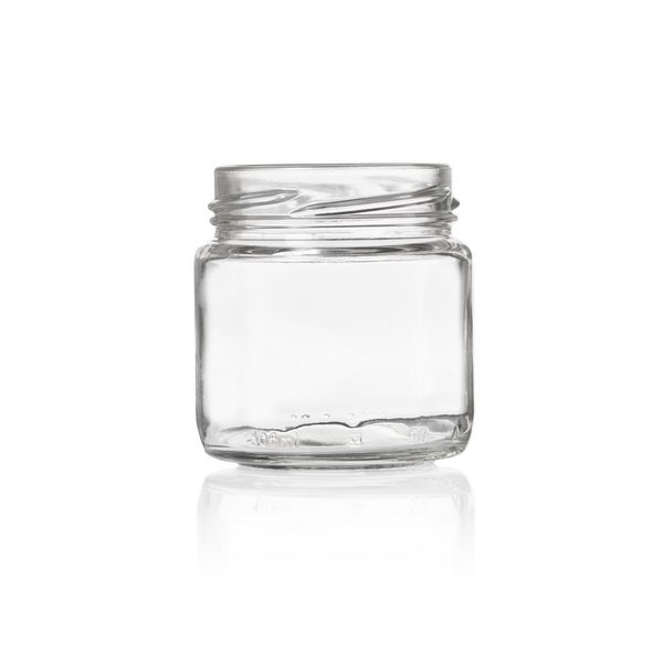 צנצנת זכוכית 106 רחבה מ"ל 224/1 ללא מכסה(מכסה 53)תואםל04281106 ( חריג15 )