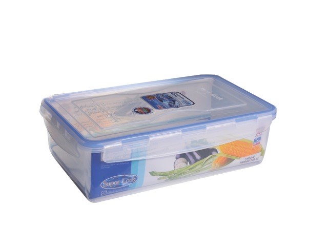 קופסא אחסון מלבן 3000CC +מגש רשת סופרלוק 5014