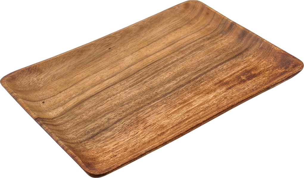 פלטה הגשה/ מלבנית עץ 36X26ס"מ