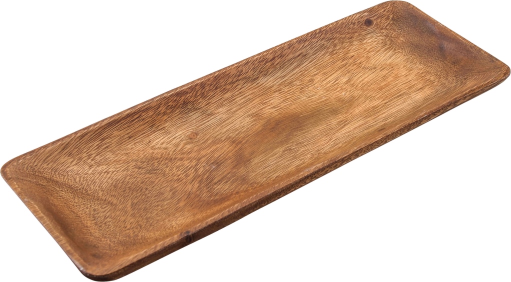 מגש הגשה/פלטה 37/14 ס"מ מלבני עץ מלא פיליפיני