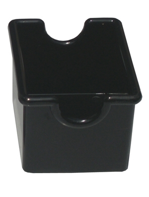 מחזיק שקיות סוכר פלסטיק שחור