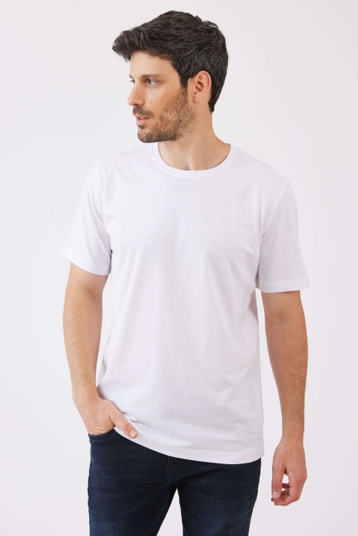 חולצה טריקו לבן ש.ק 3XL