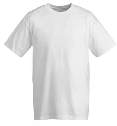 חולצה טריקו לבן ש.ק 3XL