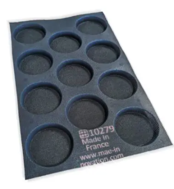 תבנית פייבר סיליקון 60/40 ס"מ  מחורר 11 שקעים(לחמניית המבורגר) MAE