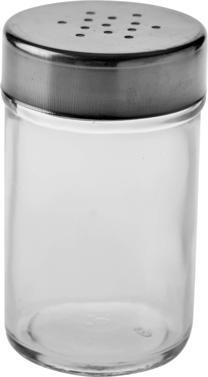 מלחיה זכוכית עגולה מכסה נירוסטה 13CL