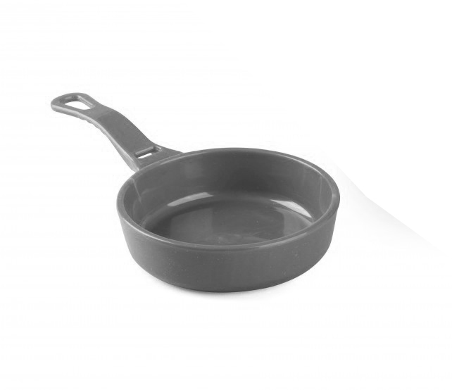 מחבת מיני 7.5 ס"מ מלמין להגשה/בופה מלמין שחור