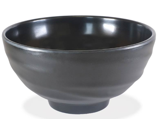 קערה עגולה 11 ס"מ שחור מלמין - בלאק סטון 1/20 TAMA 25CL תואם 216145B