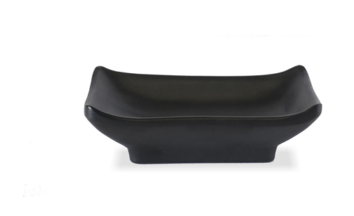 צלוחית מלבנית 9.5/6 ס"מ שחור בלאק סטון TAMA