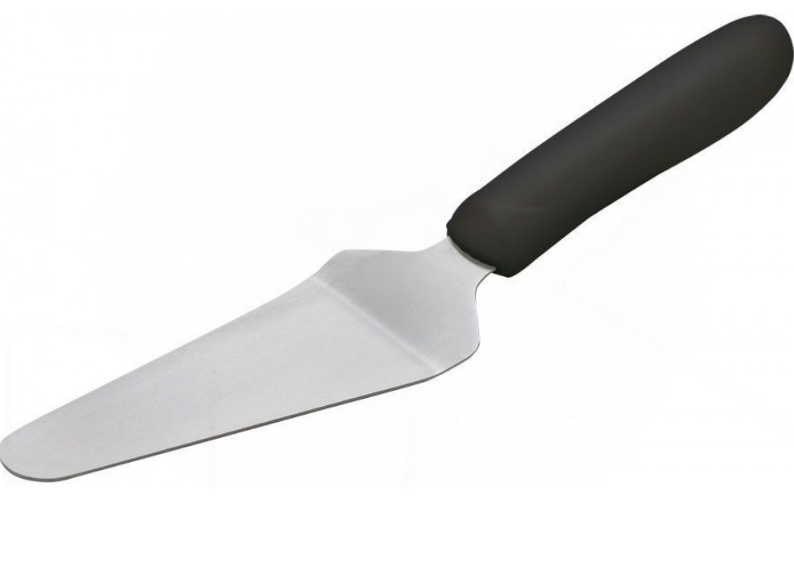 מרדה לעוגה נירוסטה ידית פלסטיק שחורה