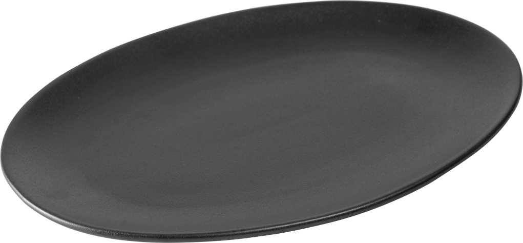 פלטה 35 ס"מ אובל שחור פורצלן JAGUAR