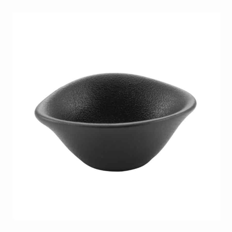 חמאון/קערה מעויינת פורצלן שחור 8/6.5 ס"מ JAGUAR 5CL