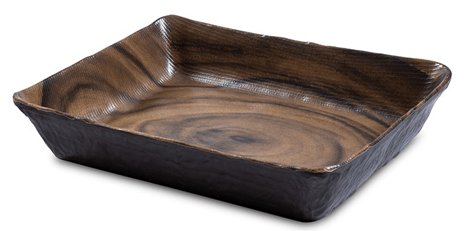 תבנית גסטרונום מלמין 1/2-65 דמוי גזע עץ