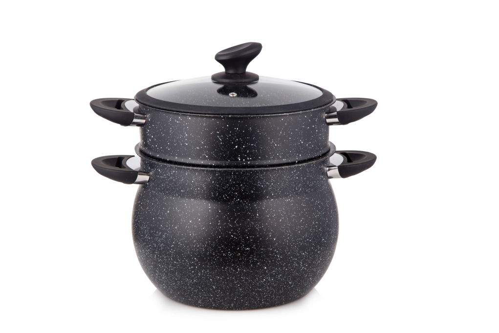 סיר קוסקוס ואידוי 24 ס"מ 9 ליטר Non-Stick