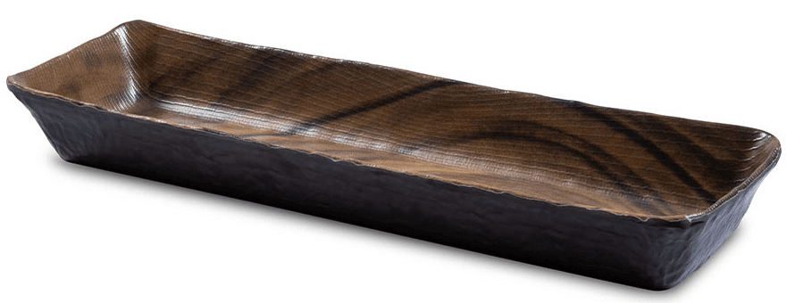 תבנית גסטרונום מלמין 2/4-65 דמוי גזע עץ