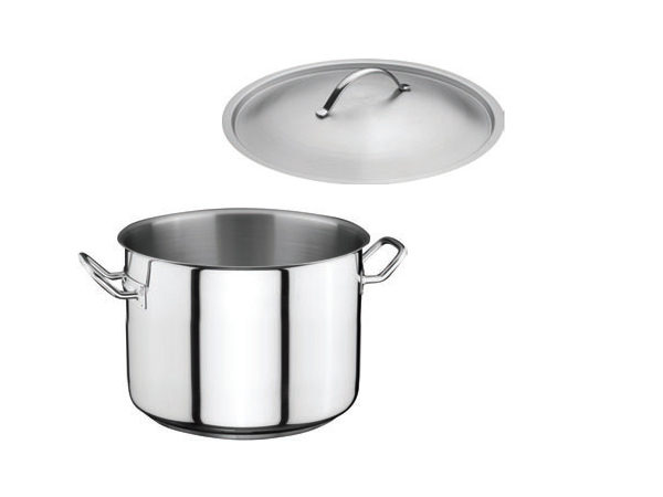 סיר נירוסטה 36 בינוני גובה 22 ס''מ 24 ליטר כולל מכסה מתאים לאינדוקציה B-M best choice best choice