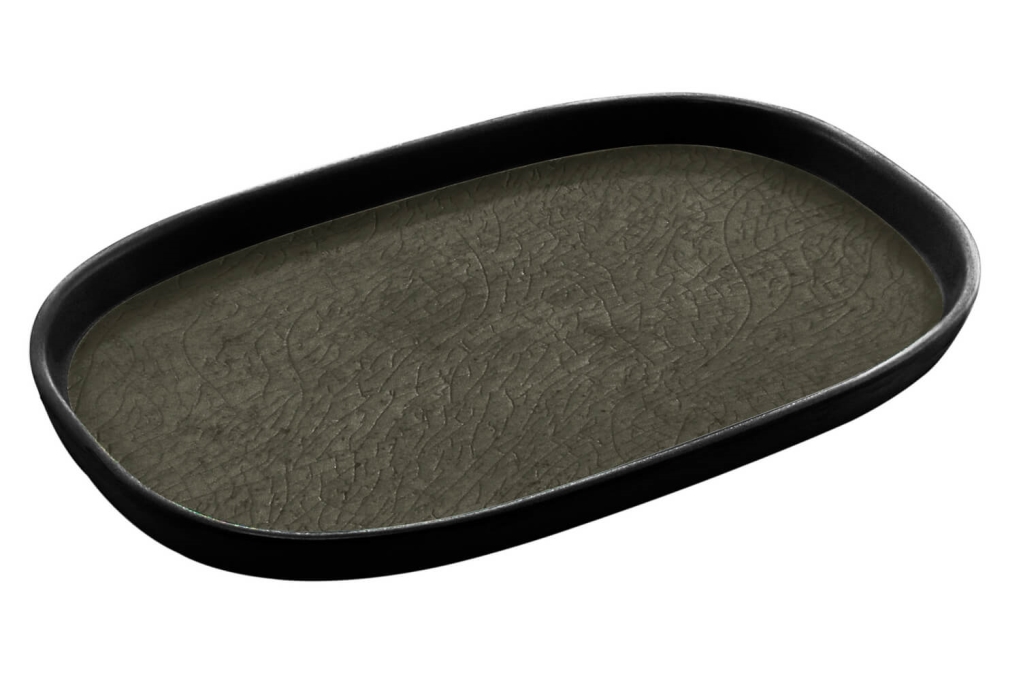 מגש גסטרונום 1/3-20 קפסול אפור/שחור מלמין Efay