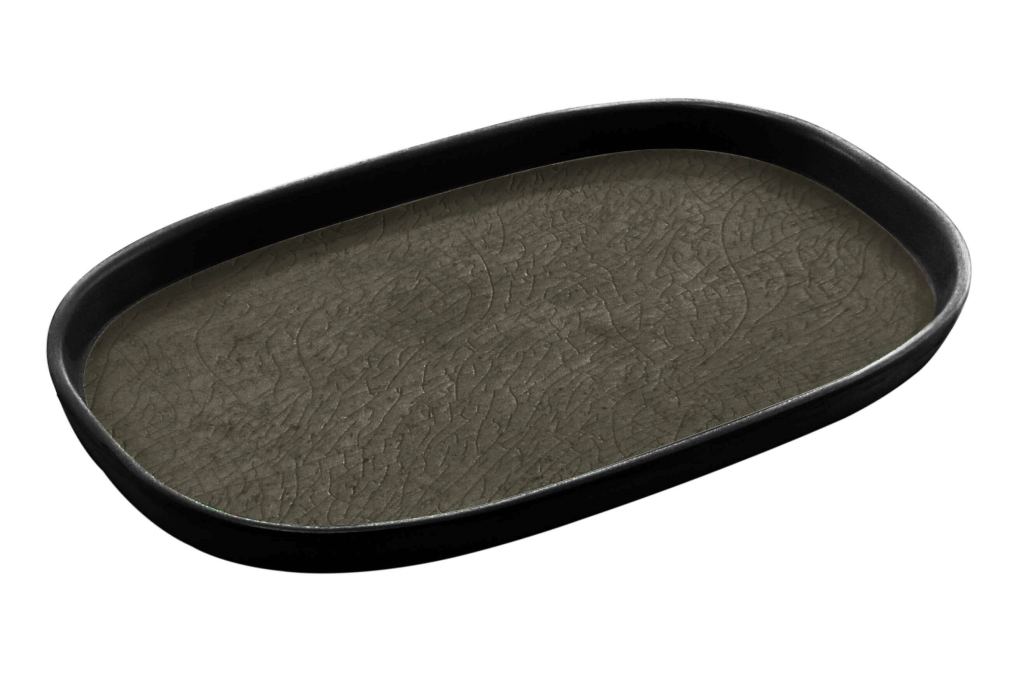 מגש גסטרונום 1/4-20 קפסול אפור/שחור מלמין Efay