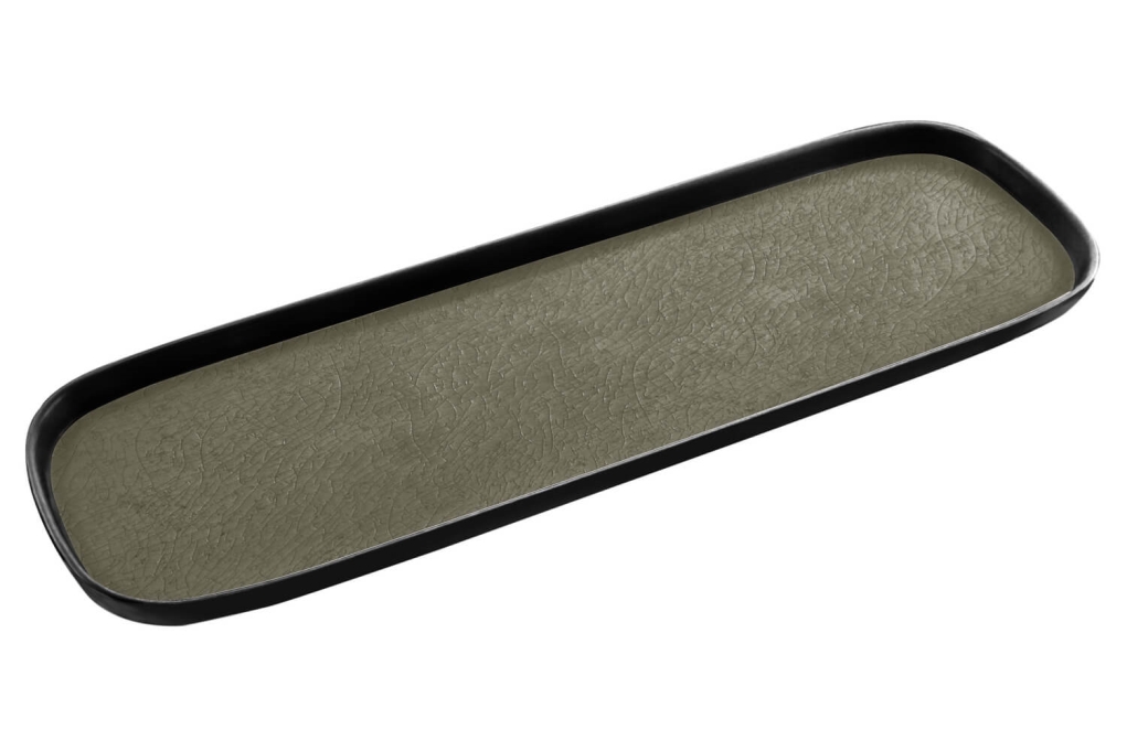 מגש גסטרונום 2/4-20 קפסול אפור/שחור מלמין Efay