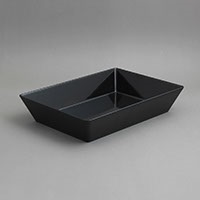 תבנית הגשה מלבנית 7X25X35 מלמין שחור EFAY