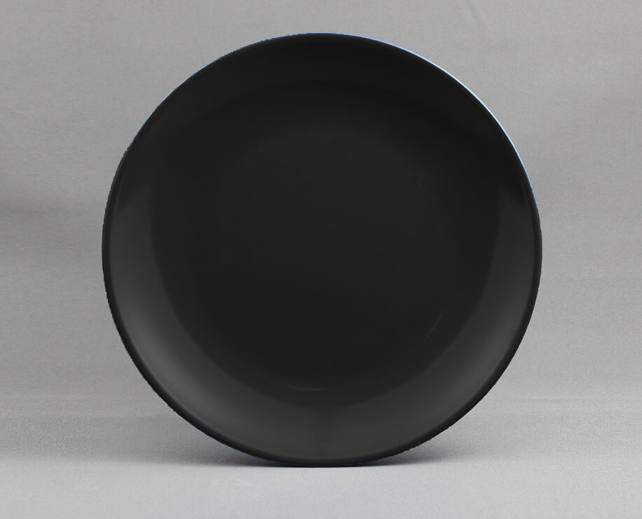 צלחת סהר 15.4 ס"מ מלמין שחור EFAY