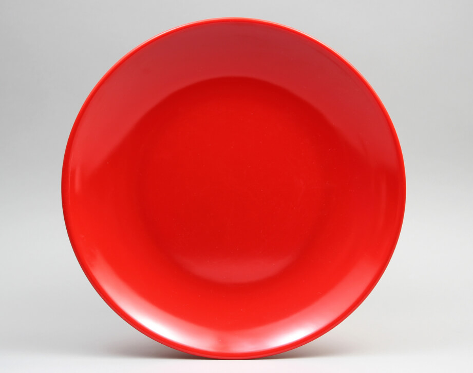 צלחת סהר 15.4 ס"מ מלמין אדום EFAY