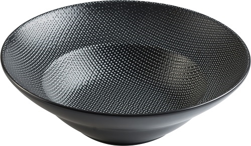 קערת הגשה 24 ס"מ פורצלן שחור משי 24 ס"מ JAGUAR 1/24