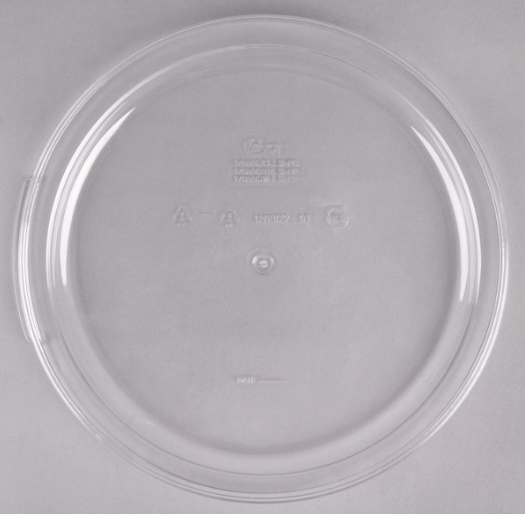 מכסה פוליקרבונט למיכל אחסון עגול 12/18/22 ליטר