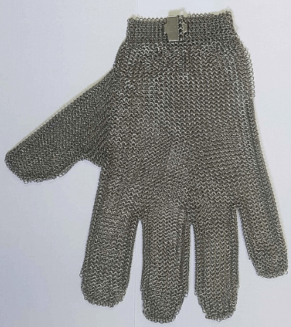 כפפה נירוסטה 5 אצבעות M ללא רצועה  ( נמכר בבודד - לא זוג כפפות)