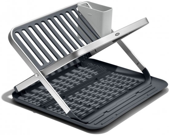 מתקן לייבוש כלים מתקפל אלומיניום 41.6/37 ס"מ  OXO