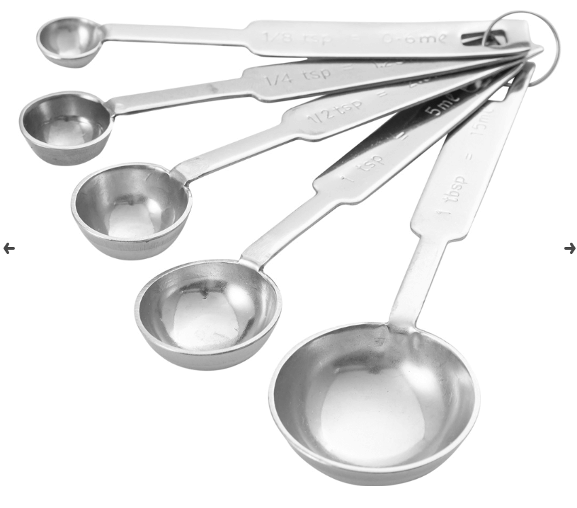 סט 5 כפות מידה נירוסטה