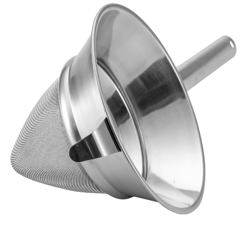 מסננת רשת קונוס 20 ס"מ+ידית(שינואה) מסגרת נירוסטה 1.4L