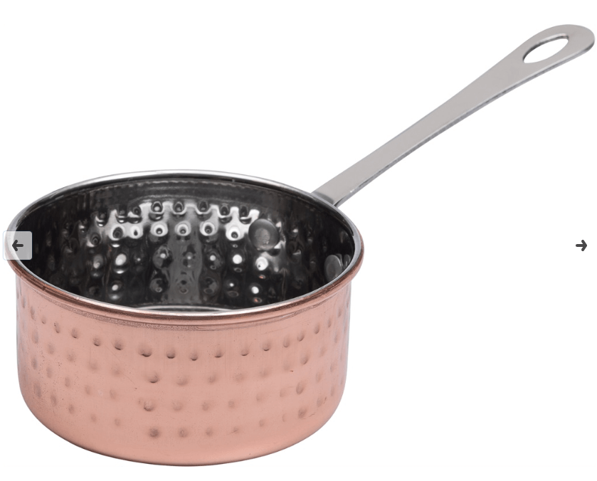 קלחת מיני מרוקע ציפוי נחושת 9.5 ס"מ