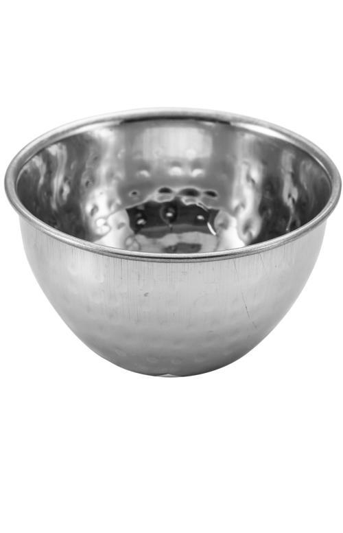 חמאון/כלי לרוטב/ קוקוט עגול נירוסטה מרוקע 9 ס"מ