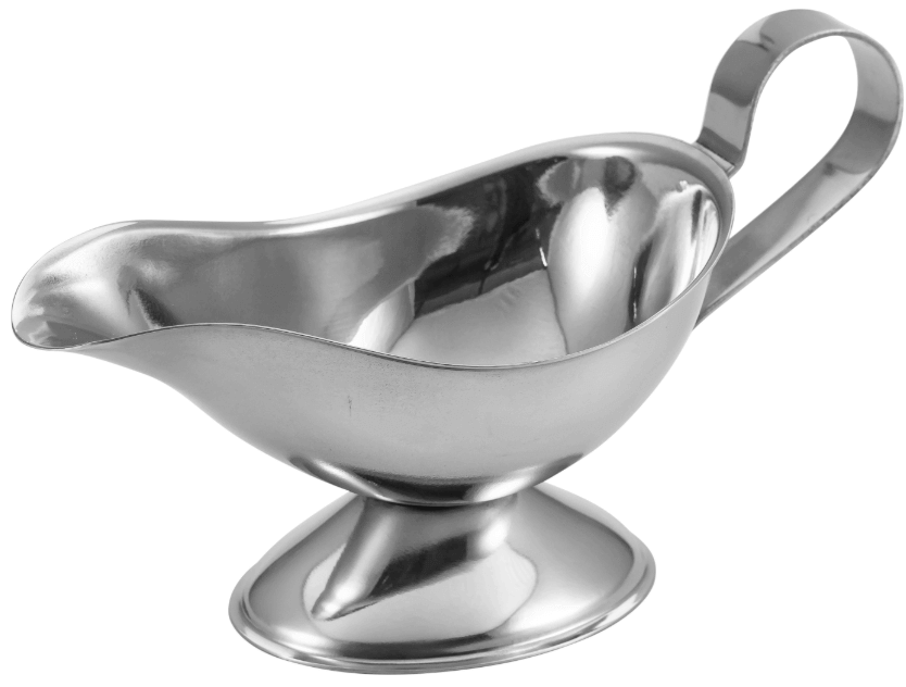 רוטבייה עם ידית/סוסייר נירוסטה 3OZ