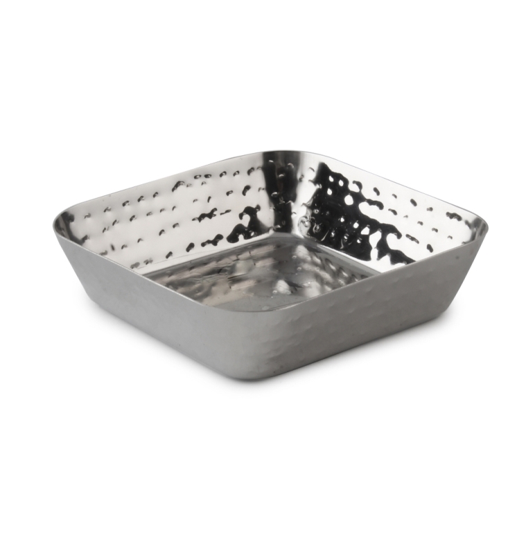 קערה הגשה 11 ס"מ מרובע נירוסטה מרוקע