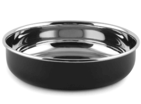 קערה הגשה עגולה שחור 12 ס"מ