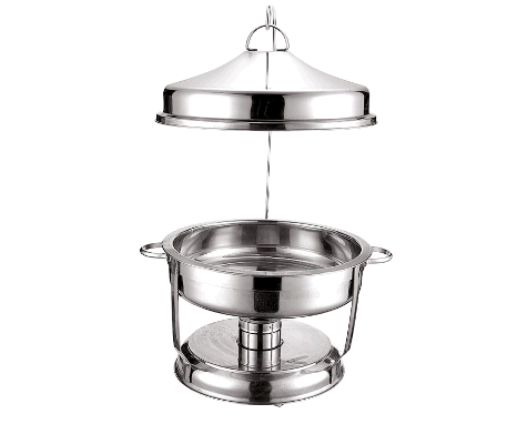 שפינג דיש עגול +מתלה מכסה תלוי 8 ליטר