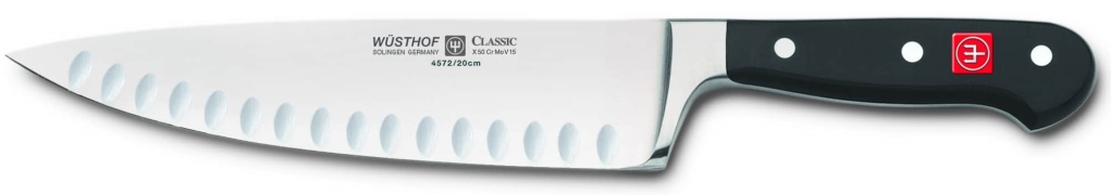 סכין שף 20 ס"מ חריצים מחוזקת 4572 WUSTHOF DREIZACKWERK Classic