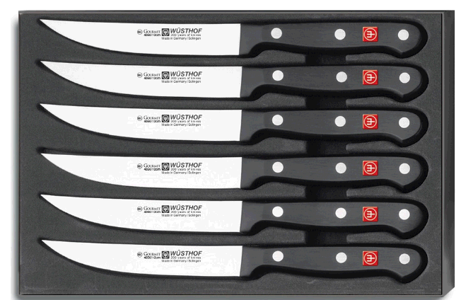 סט 6 סכיני סטייק  9728 WUSTHOF DREIZACKWERK GOURMET 12CM