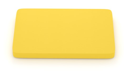 לוח/קרש חיתוך למזון צהוב 30/40/2 ס"מ "תמה"