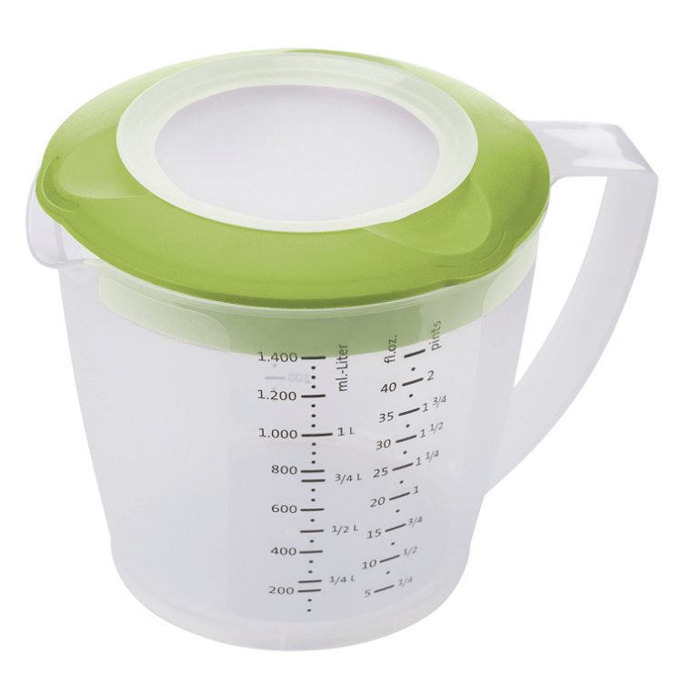 כד מידה/מדידה עם שנתות 1.4 ליטר+ מכסה ירוק Westmark