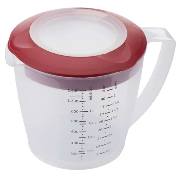 כד מידה/מדידה עם שנתות 1.4 ליטר+ מכסה אדום Westmark