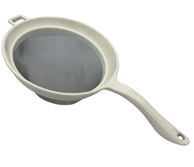 מסננת רשת נירוסטה מסגרת פלסטיק 22 ס"מ