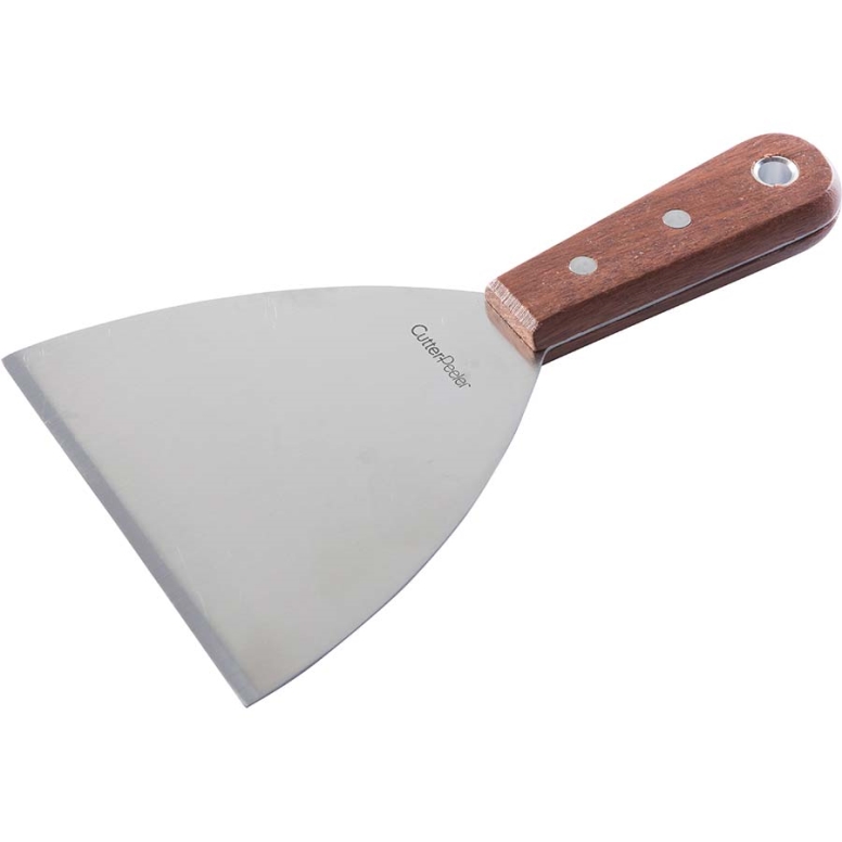 שפכטל נירוסטה ידית עץ 10 ס"מ CUTTERPEELER