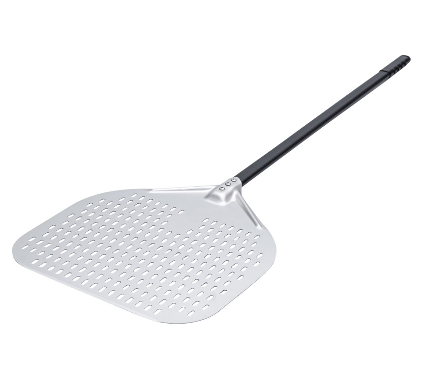 כף פיצה  מחוררת 40X45 ס"מ ידית אלומיניום