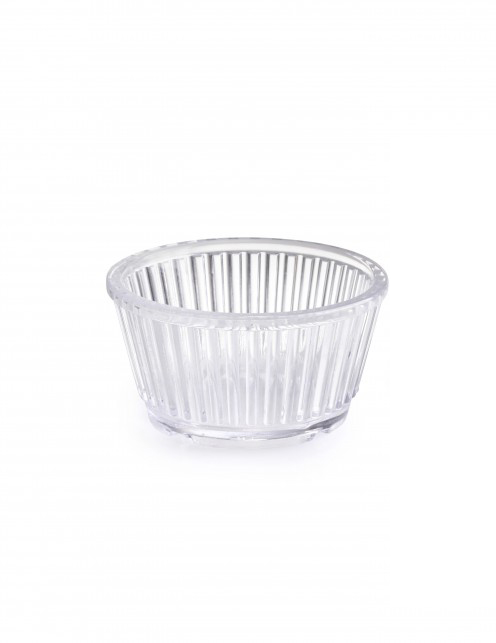 קערה/רמקין 6 ס"ל מלמין שקוף (SOLO) פסים -6.5 ס"מ